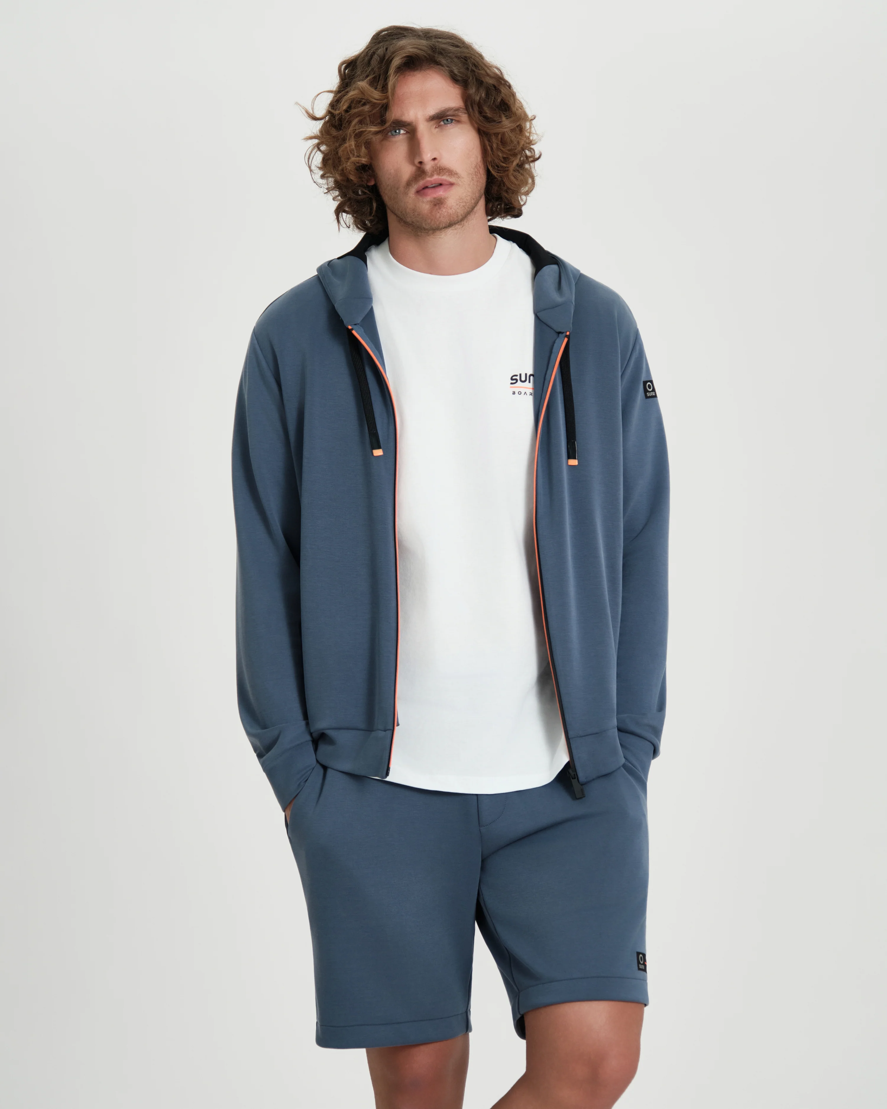 Felpa uomo Suns Boards Marzio Lux con zip e cappuccio - Image 3