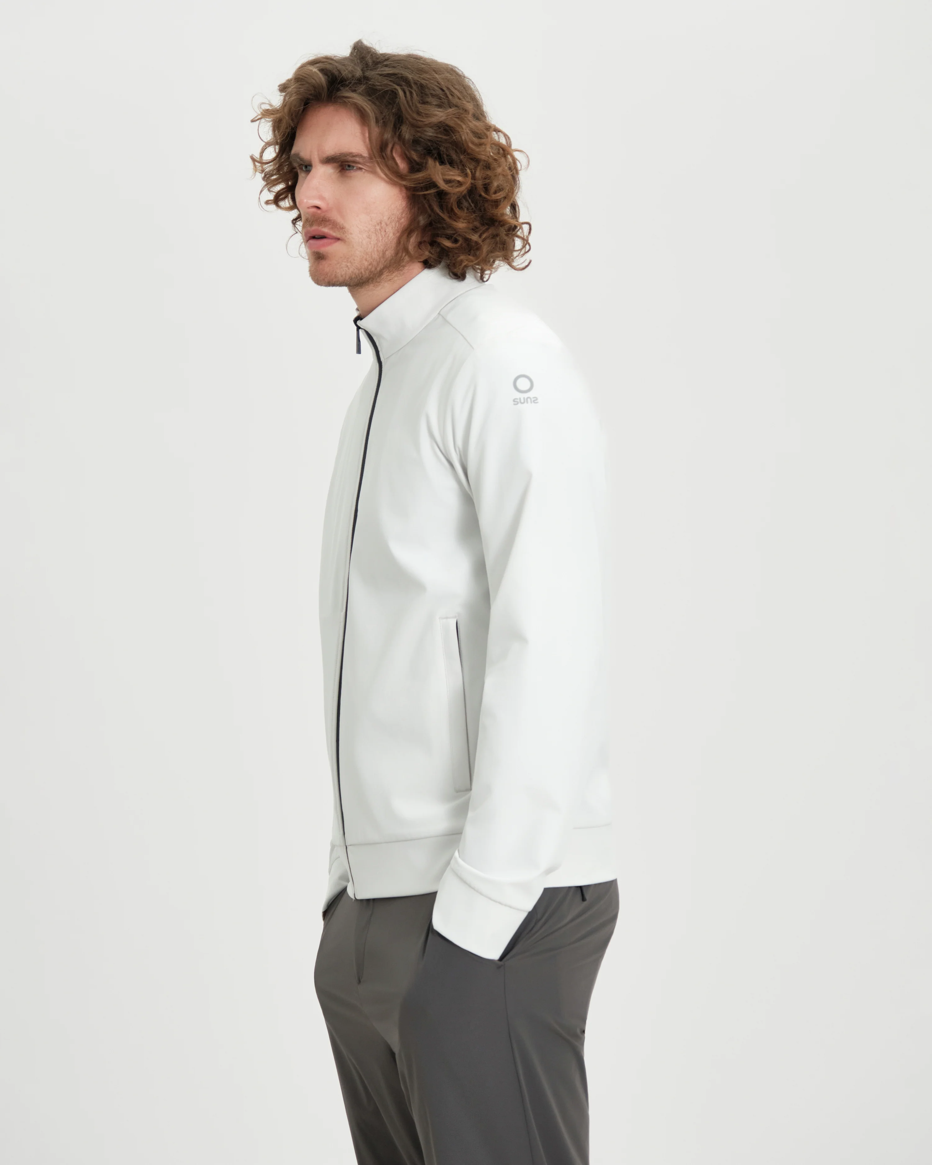 Felpa uomo Suns Boards Terri Teknik con con zip waterproof e collo alto - Image 9