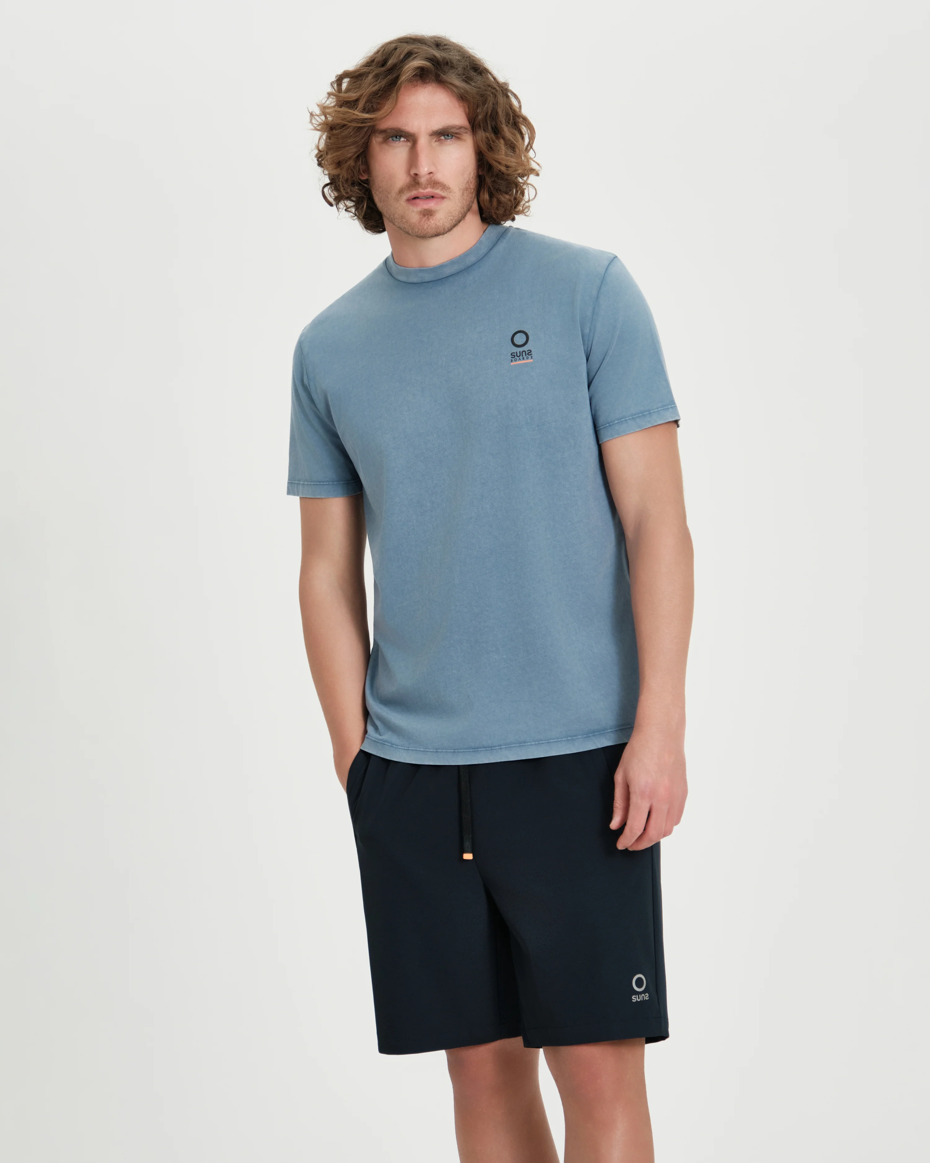 T-shirt uomo Suns Boards Paolo Old Dye in tinto capo - Image 2