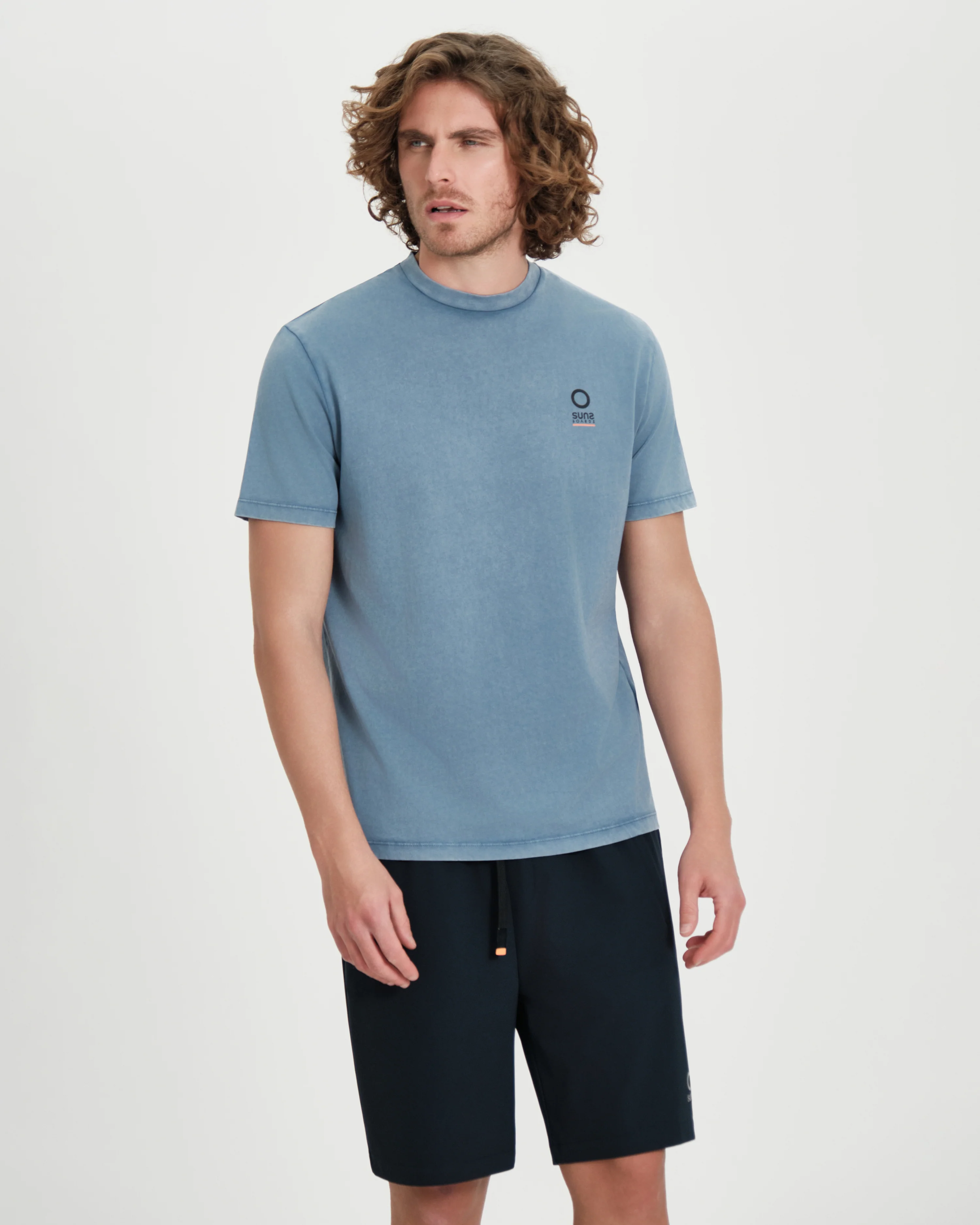 T-shirt uomo Suns Boards Paolo Old Dye in tinto capo - Image 3