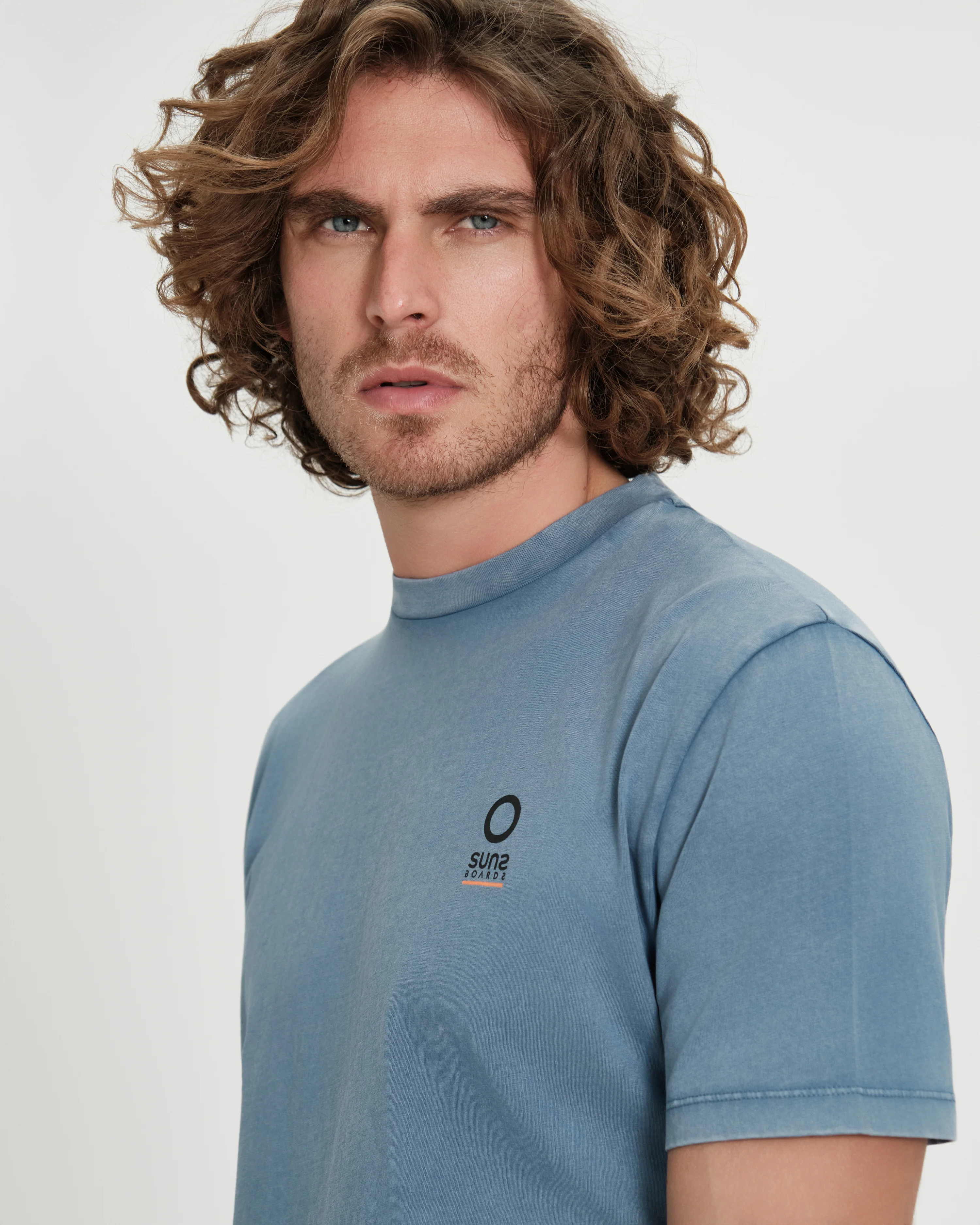T-shirt uomo Suns Boards Paolo Old Dye in tinto capo - Image 4