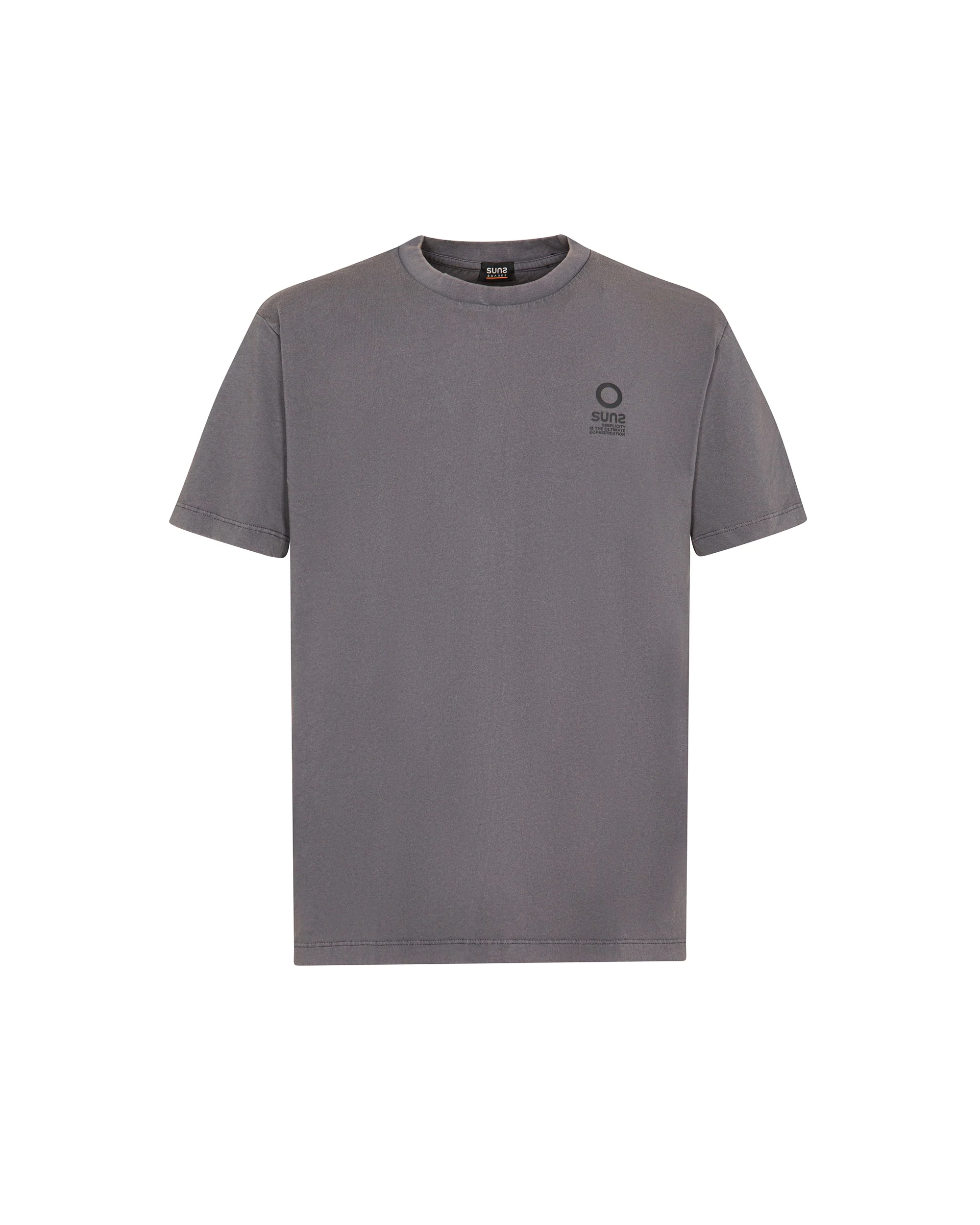 T-shirt uomo SUNS Paolo Dye in tinto capo